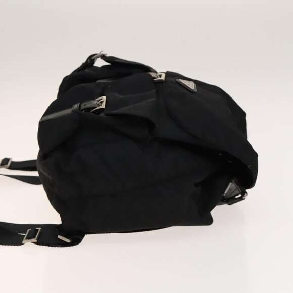 PRADA Backpack Nylon Black Silver Auth main image 10